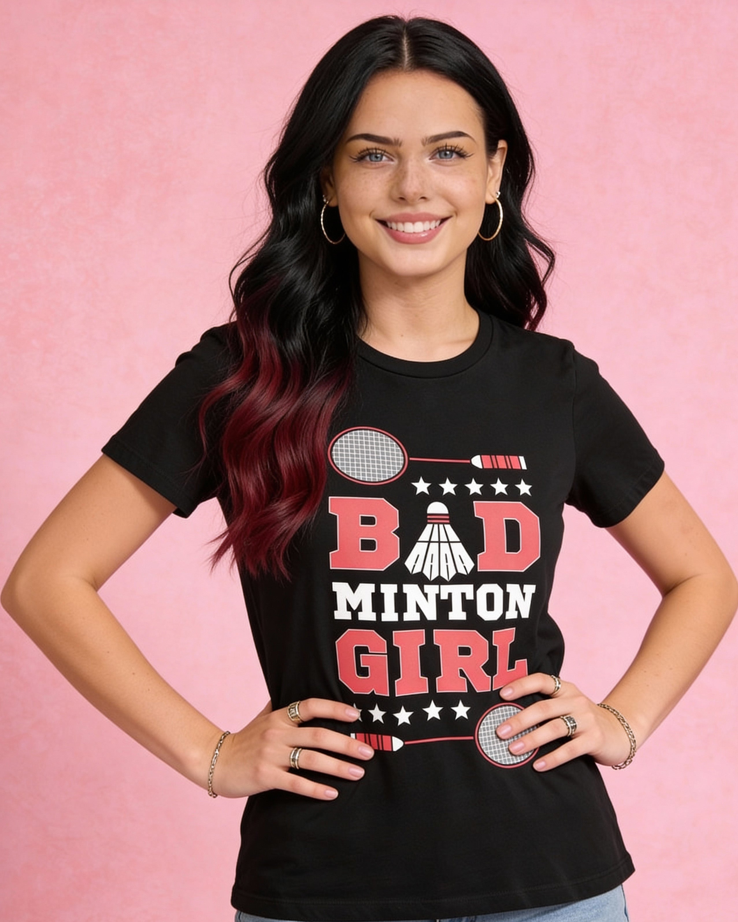 Badminton Girl Tee