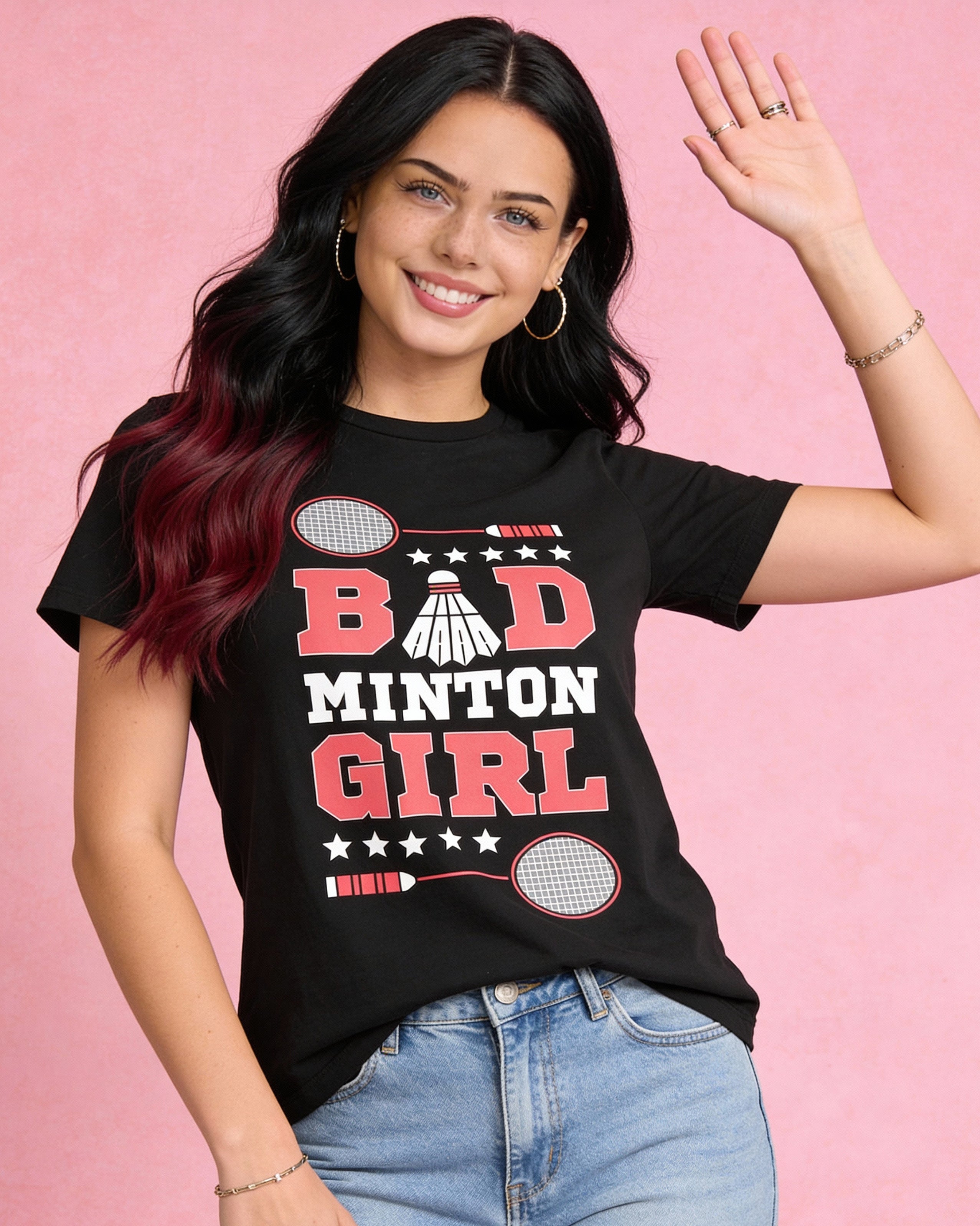 Badminton Girl Tee