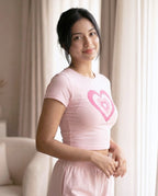 Pink Hearts Baby Tee