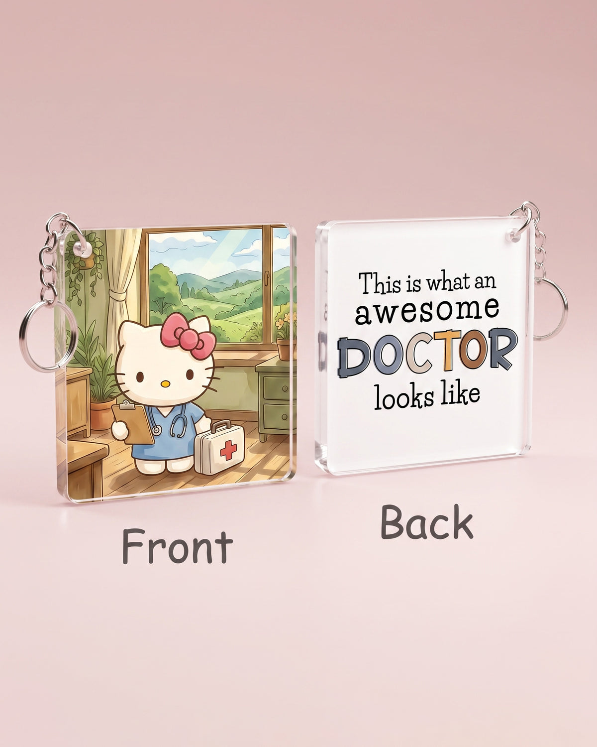 Cute Doctor Keychain