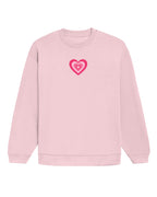 Hearts Embroided Oversized Sweatshirt