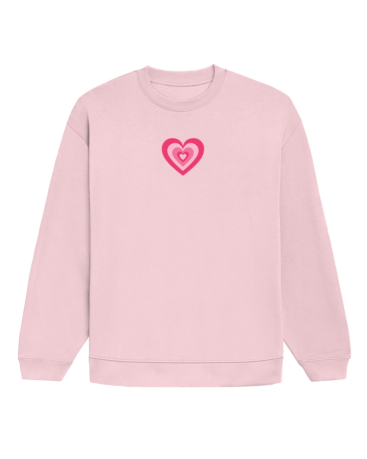 Hearts Embroided Oversized Sweatshirt